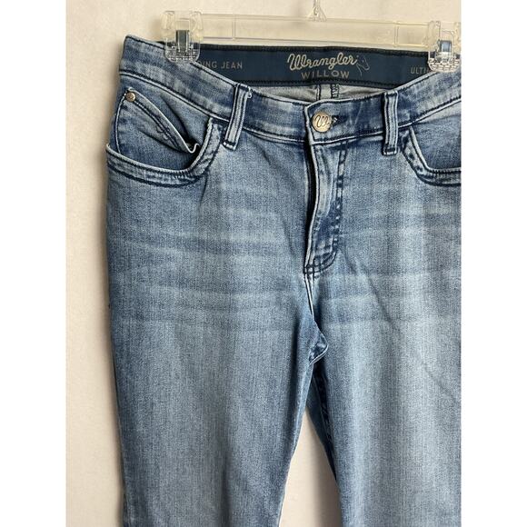 Wrangler Willow Ultimate Riding Med Wash Bootleg Jeans 9x32 - Picture 3 of 13